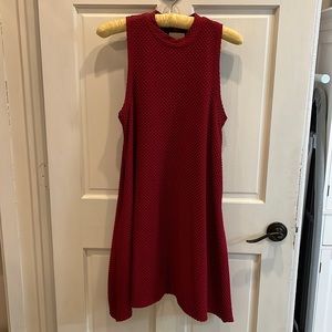 Anthropologie Maeve Red Sleeveless Dress